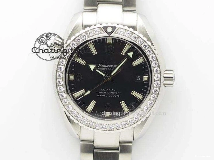 0129 FlexibleFit Aqua Terra 150M SS VSF 1:1 Best Edition Black Wave Textured Dial RG Hand on SS Bracelet A8500 Super Clone 8032